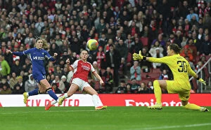 Arsenal Women v Chelsea Women 2023-24 Collection: Alessia Russo's Dramatic Hat-trick: Arsenal Women's Thrilling Victory Over Chelsea Women at