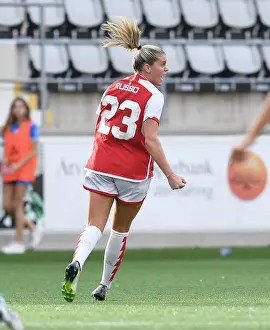 Arsenal Women V Paris FC 2023-24 Prints: Alessia Russo's Hat-Trick: Arsenal Women's UEFA Champions League Victory over Paris FC (September 2023)