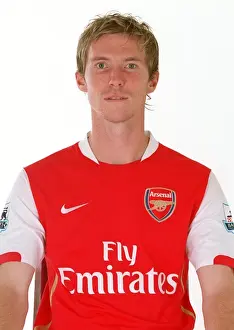 Alex Hleb with Arsenal: Arsenal Football Club Team Photocall at Emirates Stadium, London (2006)