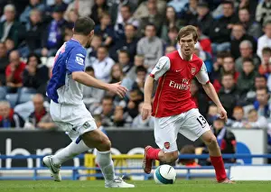 Blackburn Rovers V Arsenal 2007-8 Prints: Alex Hleb (Arsenal) Brett Emerton (Blackburn Rovers)