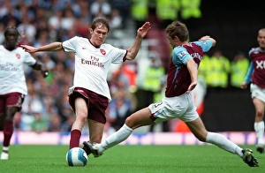 Images Dated 1st October 2007: Alex Hleb (Arsenal) George McCartney (West Ham)