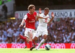 Images Dated 17th September 2007: Alex Hleb (Arsenal) Jermaine Jenas (Tottenham)