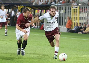 Sparta Prague v Arsenal 2007-8 Gallery: Alex Hleb (Arsenal) Zdenek Pospech (Sparta Prague)