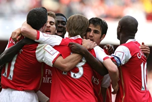 Images Dated 1st August 2007: Alex Hleb celebrates scoring Arsenals 1st goal