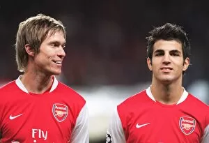 Hleb Alexander Collection: Alex Hleb and Cesc Fabregas (Arsenal)