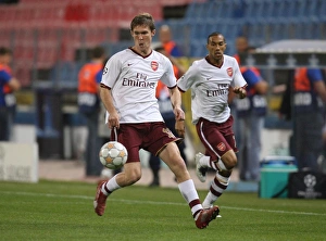 Steaua Bucharest v Arsenal 2007-08 Collection: Alex Hleb and Gael Clichy (Arsenal)
