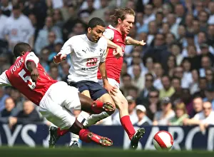 Alex Hleb and Kolo Toure (Arsenal) Aaron Lennon (Tottenham)