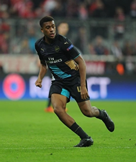 Bayern Munich V Arsenal 2015-16 Prints: Alex Iwobi in Action: Arsenal vs Bayern Munich, UEFA Champions League (2015-16)