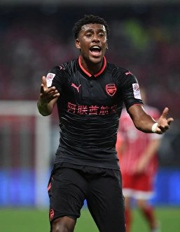 Bayern Munich V Arsenal 2017-18 Prints: Alex Iwobi in Action: Arsenal vs. Bayern Munich, 2017 Pre-Season Friendly in Shanghai
