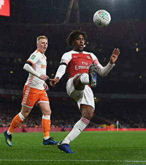 Arsenal V Blackpool Carabao Cup 2018-19 Prints: Alex Iwobi in Action: Arsenal vs Blackpool, Carabao Cup 2018-19