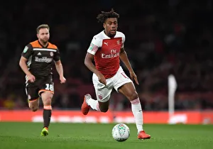 Arsenal V Brentford - Carabao Cup 2018-19 Prints: Alex Iwobi in Action: Arsenal vs. Brentford, Carabao Cup 2018-19