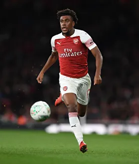 Arsenal V Brentford - Carabao Cup 2018-19 Prints: Alex Iwobi in Action: Arsenal vs Brentford, Carabao Cup 2018-19