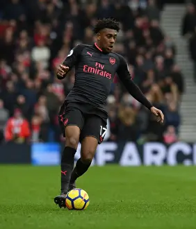 Brighton And Hove Albion V Arsenal 2017-18 Prints: Alex Iwobi in Action: Arsenal vs. Brighton & Hove Albion, Premier League 2017-18