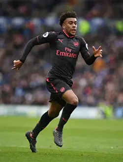 Alex Iwobi in Action: Arsenal vs. Brighton & Hove Albion, Premier League 2017-18