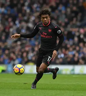 Alex Iwobi in Action: Arsenal vs. Brighton & Hove Albion, Premier League 2017-18
