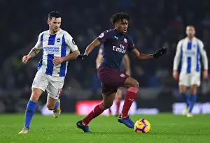 Brighton And Hove Albion V Arsenal 2018-19 Prints: Alex Iwobi in Action: Arsenal vs. Brighton & Hove Albion, Premier League 2018-19
