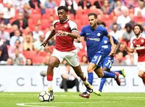 Images Dated 6th August 2017: Alex Iwobi in Action: Arsenal vs. Chelsea - FA Community Shield 2017-18