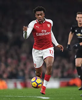 Arsenal V Manchester United 2017-18 Prints: Alex Iwobi in Action: Arsenal vs Manchester United, Premier League 2017-18