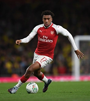 Arsenal V Norwich - Carabo Cup 4th Round 2017-18 Prints: Alex Iwobi in Action: Arsenal vs Norwich City, Carabao Cup 2017-18