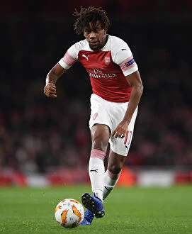 Images Dated 8th November 2018: Alex Iwobi in Action: Arsenal vs Sporting CP, UEFA Europa League 2018-19