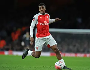 Arsenal V Sunderland FA Cup 2015-16 Prints: Alex Iwobi in Action: Arsenal vs Sunderland FA Cup Clash at Emirates Stadium