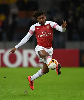 BATE Borisov V Arsenal 2018-19 Prints: Alex Iwobi in Action: Arsenal's Europa League Battle at BATE Borisov (2019)