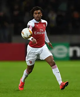 BATE Borisov V Arsenal 2018-19 Prints: Alex Iwobi in Action: Arsenal's Europa League Battle against BATE Borisov (2019)
