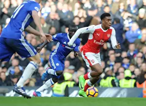 Chelsea V Arsenal 2016-17 Prints: Alex Iwobi in Action: Chelsea vs Arsenal Premier League Clash (2016-17)