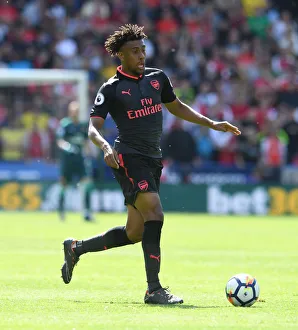Huddersfield Town V Arsenal 2017-18 Prints: Alex Iwobi in Action: Huddersfield vs Arsenal, Premier League 2017-18