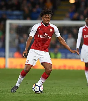 Leicester City V Arsenal 2017-18 Prints: Alex Iwobi in Action: Leicester City vs. Arsenal, Premier League 2017-18