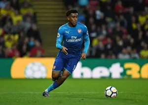 Watford V Arsenal 2017-18 Prints: Alex Iwobi in Action: Premier League 2017-18 - Arsenal vs Watford