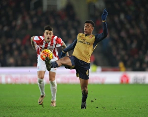 Stoke City V Arsenal 2015-16 Prints: Alex Iwobi in Action: Stoke City vs Arsenal, Premier League 2015-16