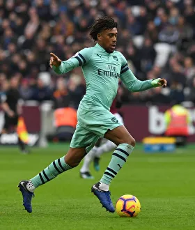 Alex Iwobi in Action: West Ham United vs. Arsenal FC, Premier League 2018-19