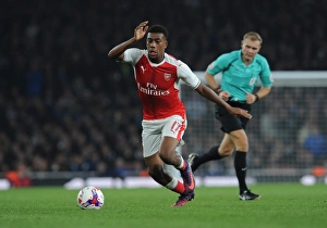 Alex Iwobi (Arsenal). Arsenal 2: 0 Reading. EFL Cup 4th Round. Emirates Stadium, 25 / 11 / 16