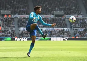 Newcastle United V Arsenal 2017-18 Prints: Alex Iwobi (Arsenal). Newcastle United 2: 1 Arsenal. Premier League. St. Jamess Park