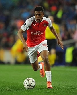 Barcelona V Arsenal 2015-16 Prints: Alex Iwobi: Arsenal Star in Action against Barcelona, UEFA Champions League 2015-16