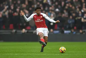 Tottenham Hotspur V Arsenal 2017-18 Prints: Alex Iwobi (Arsenal). Tottenham Hotspur 1: 0 Arsenal. Premier League. Wembley Stadium