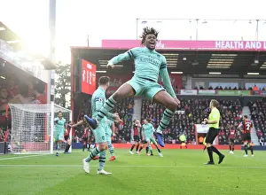 Alex Iwobi Celebrates Arsenal's Second Goal Against AFC Bournemouth (2018-19)