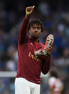 Chelsea V Arsenal 2018-19 Prints: Alex Iwobi Expresses Gratitude to Arsenal Fans after Chelsea Match, 2018-19