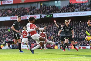 Arsenal V Burnley 2018-19 Prints: Alex Iwobi Scores Arsenal's Third Goal Against Burnley in Premier League