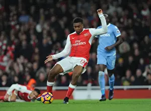 Arsenal V Stoke City 2016-17 Prints: Alex Iwobi Scores Arsenal's Third Goal vs Stoke City (Premier League 2016-17)