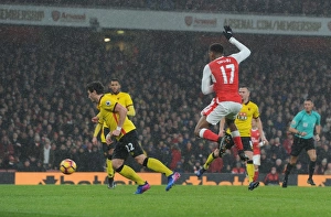 Arsenal V Watford 2016-17 Prints: Alex Iwobi Scores the Decisive Goal: Arsenal vs. Watford, Premier League 2016-17