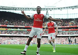 Alex Iwobi Scores His Second Goal: Arsenal's Victory Against Watford (April 2016)