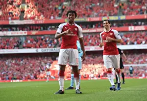 Arsenal V Burnley 2017-18 Prints: Alex Iwobi's Brace: Arsenal's Game-Winning Moment Against Burnley (May 2018)