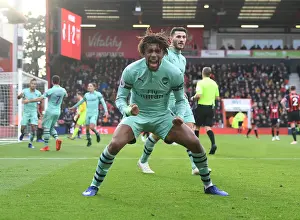 AFC Bournemouth V Arsenal 2018-19 Prints: Alex Iwobi's Brace: Arsenal's Victory over AFC Bournemouth in the Premier League (2018-19)