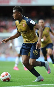 Arsenal V Olympique Lyonnais - Emirates Cup 2015/16 Prints: Alex Iwobi's Star Performance: Arsenal vs. Olympique Lyonnais in Emirates Cup