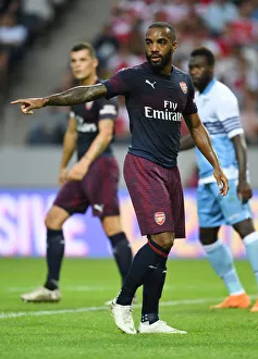 Arsenal V SS Lazio 2018-19 Prints: Alex Lacazette in Action: Arsenal vs. SS Lazio Pre-Season Friendly, Stockholm 2018