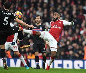 Arsenal V Crystal Palace 2017-18 Prints: Alex Lacazette in Action: Arsenal vs Crystal Palace, Premier League 2017-18