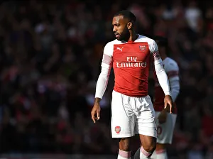 Arsenal V Everton 2018-19 Prints: Alex Lacazette in Action: Arsenal vs Everton, Premier League 2018-19