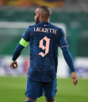 Rapid Vienna V Arsenal 2020-21 Prints: Alex Lacazette in Action: Arsenal vs Rapid Vienna, UEFA Europa League 2020-21